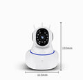 White dome style wireless security camera with 1 million pixel sensor for HD surveillance