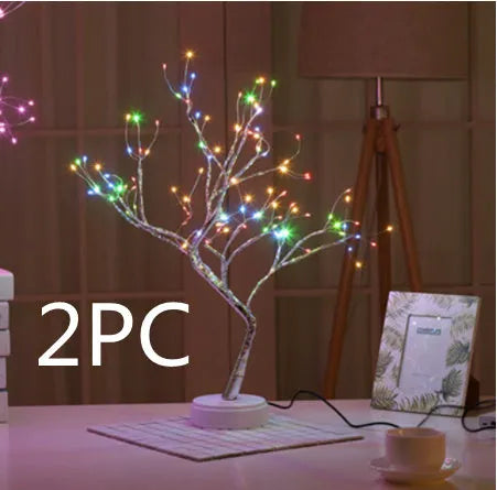 LED Christmas tree light with touch control, 50-60cm tall with 12cm base, available in 108 or 36 LED versions