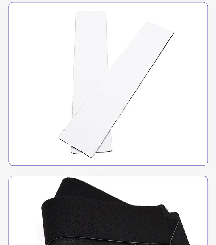 Two pairs of high temperature resistant adhesive Velcro strips for car license plate fixing 100x500mm