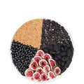 Box of mulberry and black wolfberry herbal tea bags with flaxseed and fig for women's health