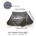 Foldable mesh cat roll cage toy showing multiple tunnel design options for indoor cat play