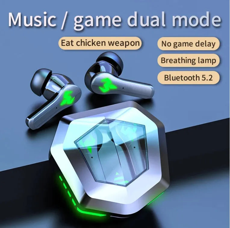 N35 black wireless gaming Bluetooth headset with in-ear private mould design