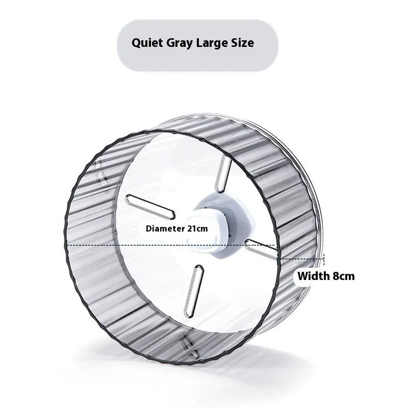 Parrot exercise wheel running toy in plastic construction showing treadmill design