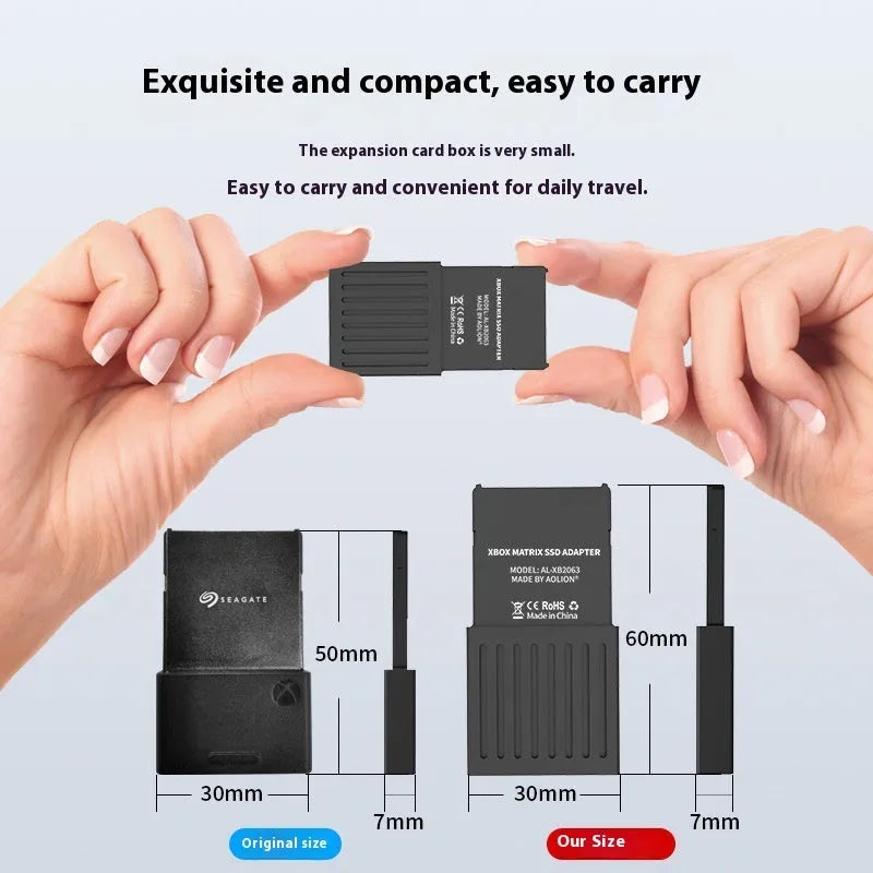 Xbox Series XS host hard disk switching box with aluminum alloy construction for CFexpress to M.2 SSD conversion