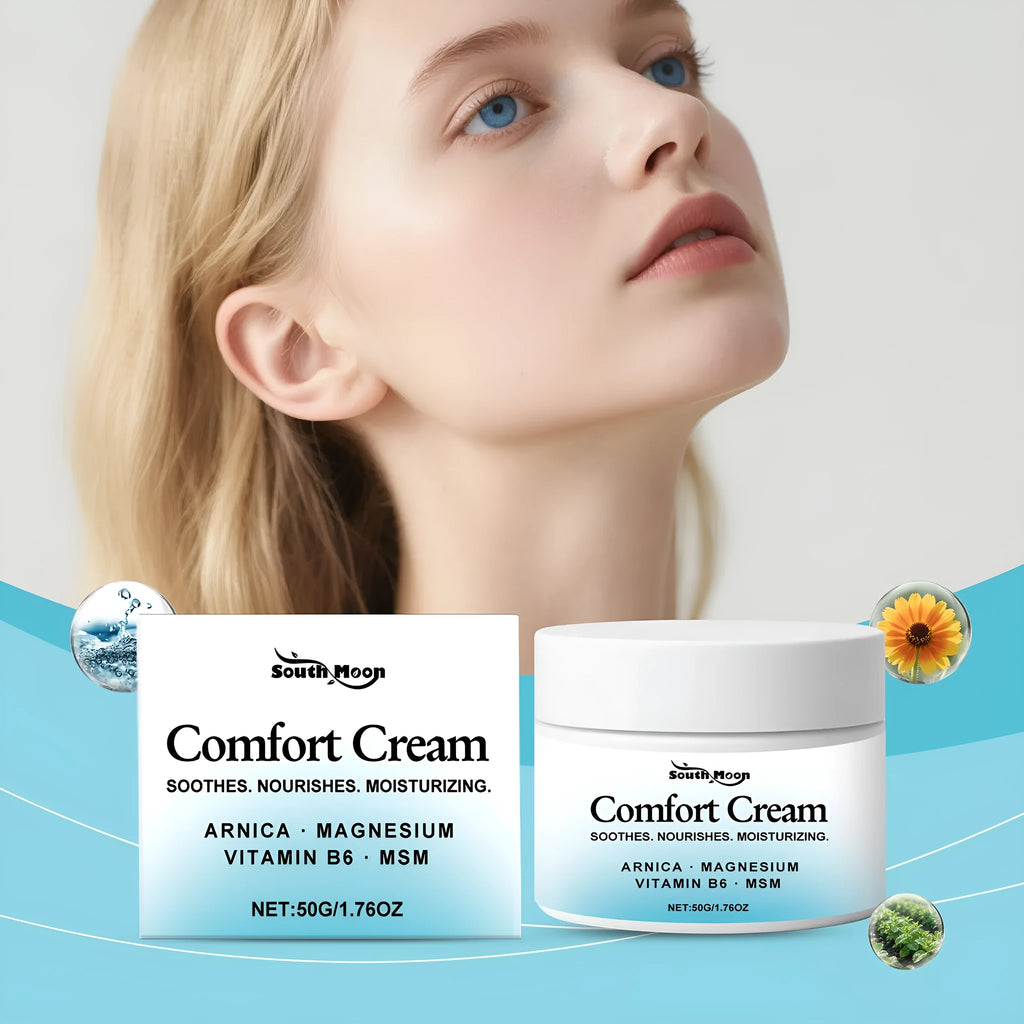 50g moisturising cream in compact packaging with glycerin and pyridoxine formula
