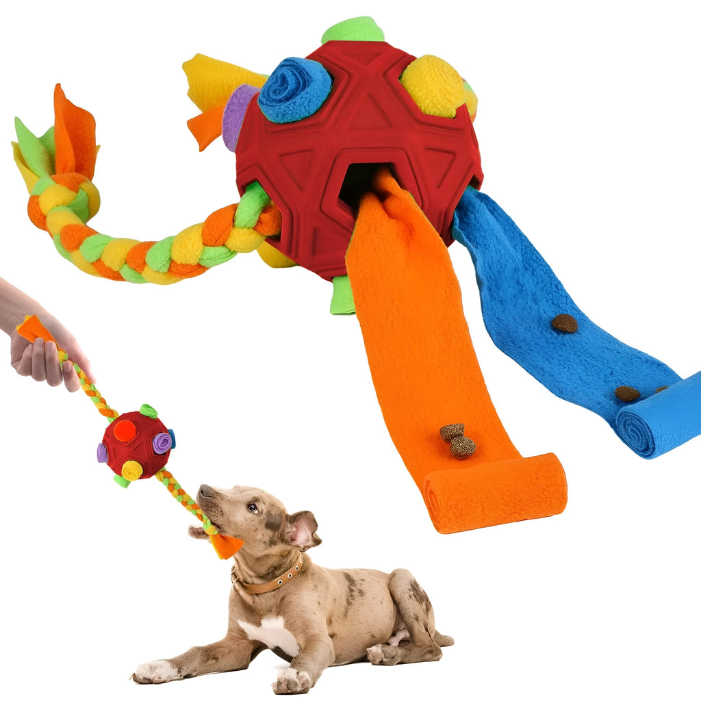 285g pet sniffing ball dog puzzle in multiple colours for bite-resistant IQ training