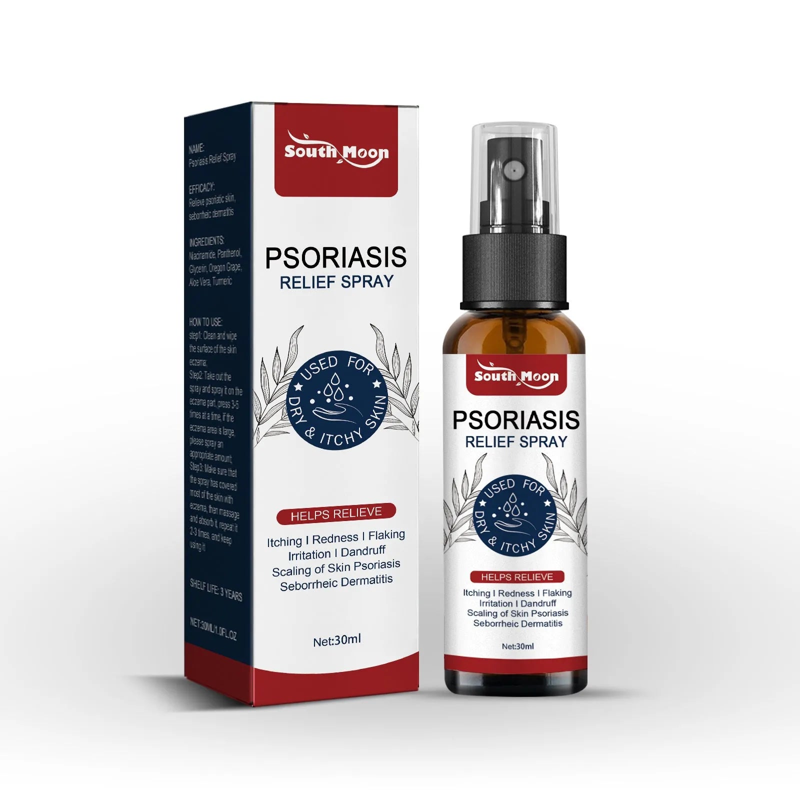 30ml bottle of body care spray with a spray pump, labelled as a nursing spray.