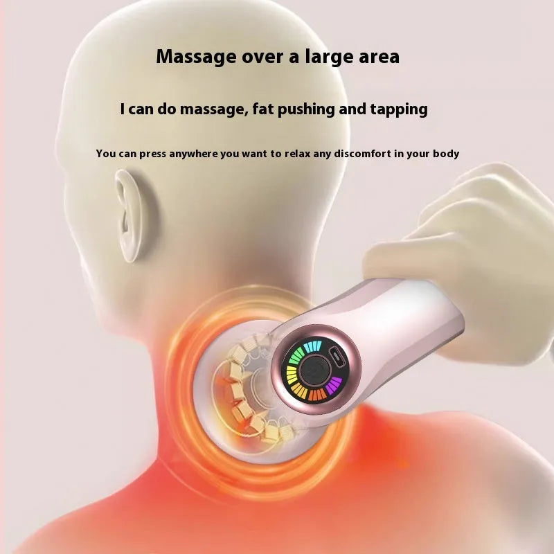 USB electric massager for cervical spine, back and legs in black, pink or white