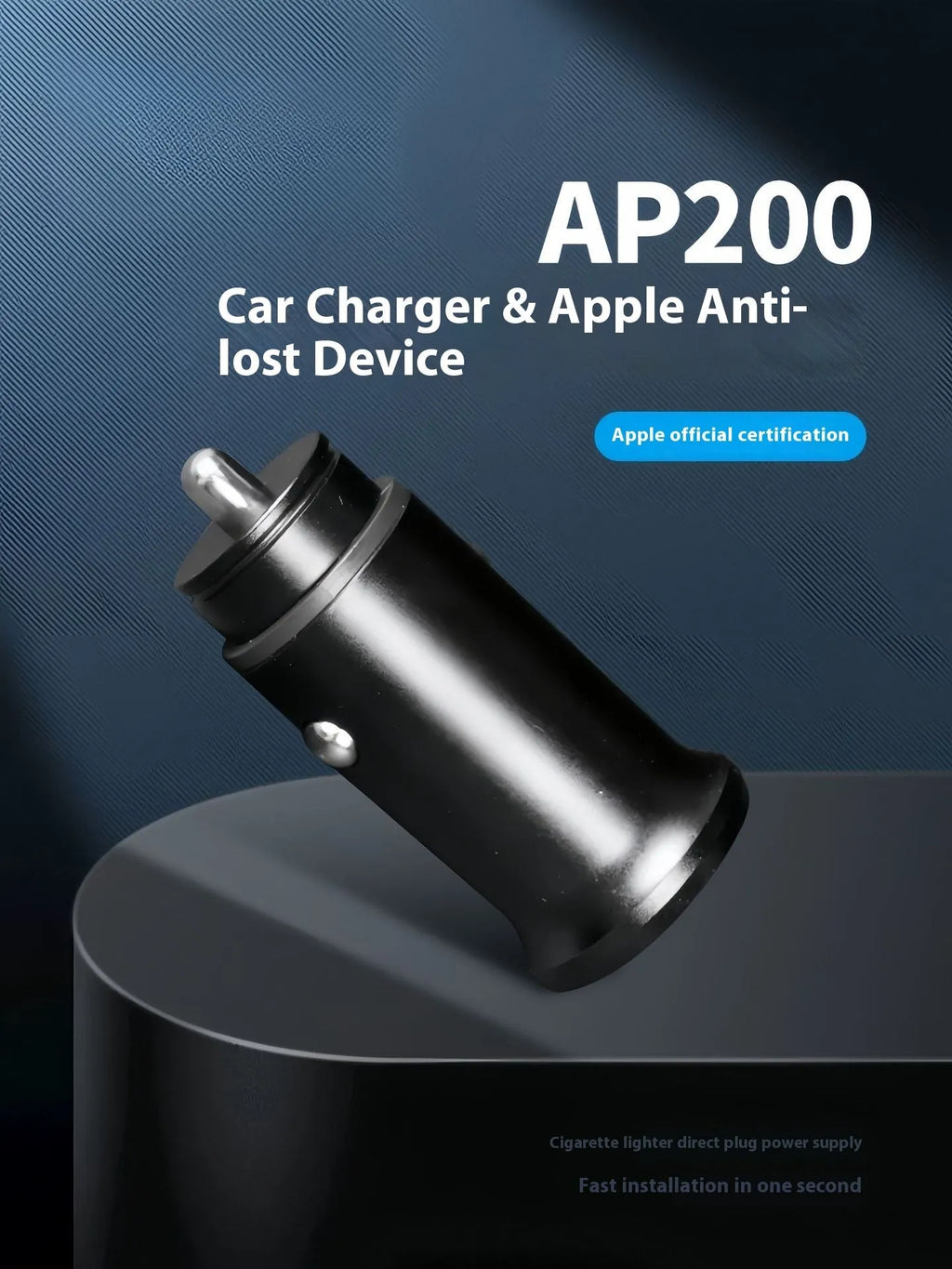 Black car charger GPS locator device for vehicle tracking with ABS plastic construction
