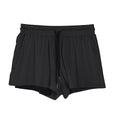 Men's quick-drying nylon summer shorts in black or white colours with mid waist design