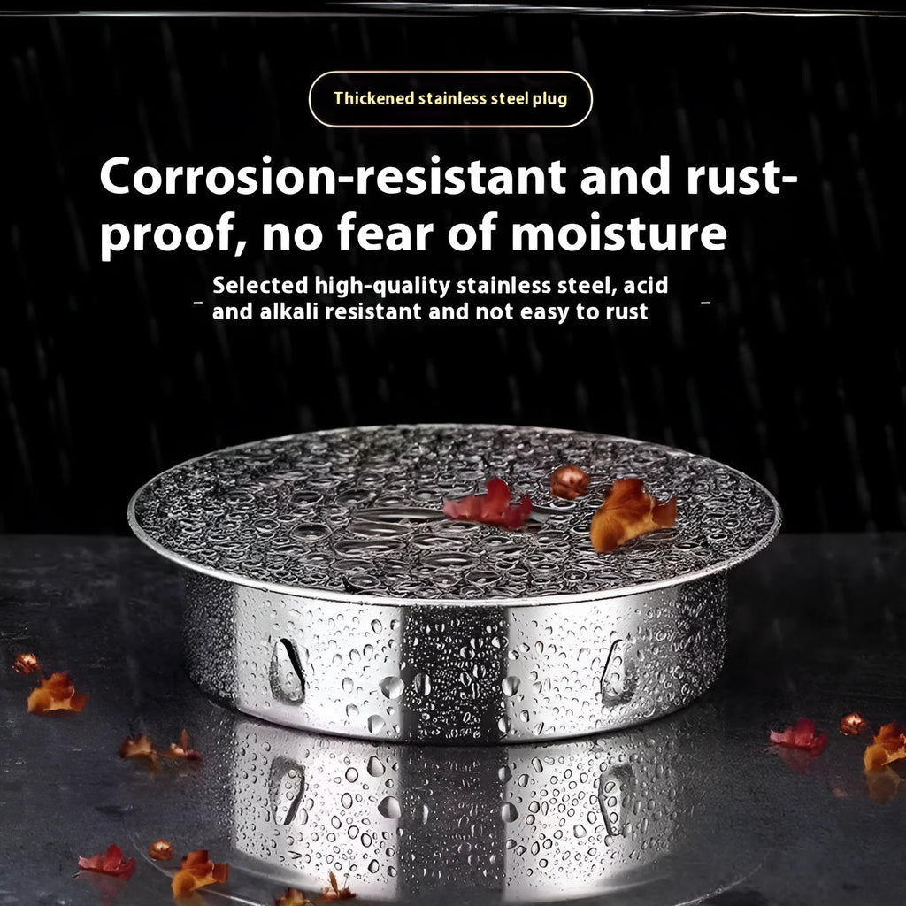 Stainless steel floor drain deodorant seal cover with modern simplicity styling