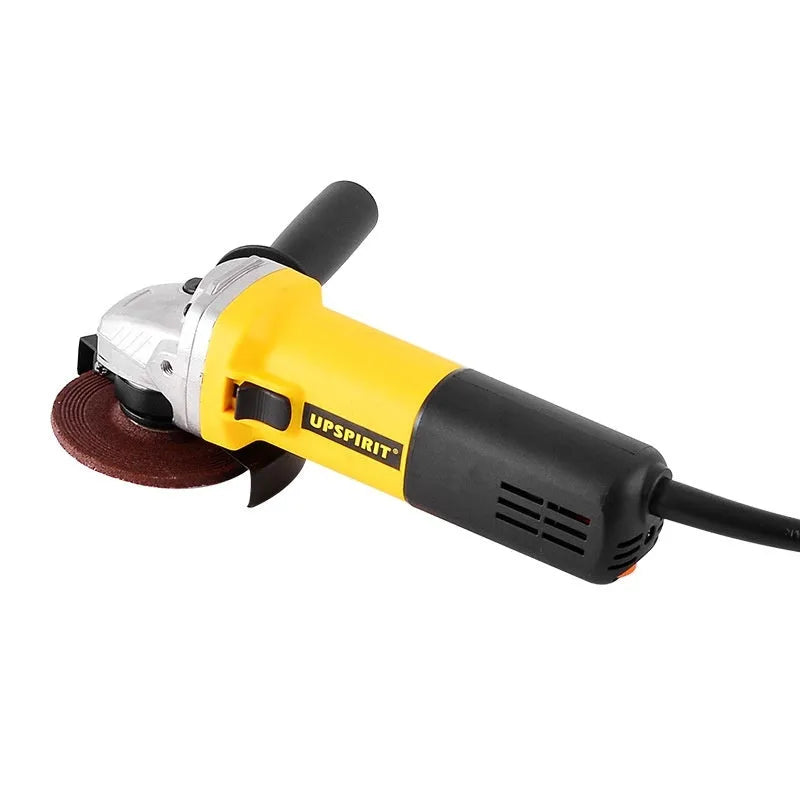 125mm household angle grinder with 1050W motor, side handle, and grinding disc
