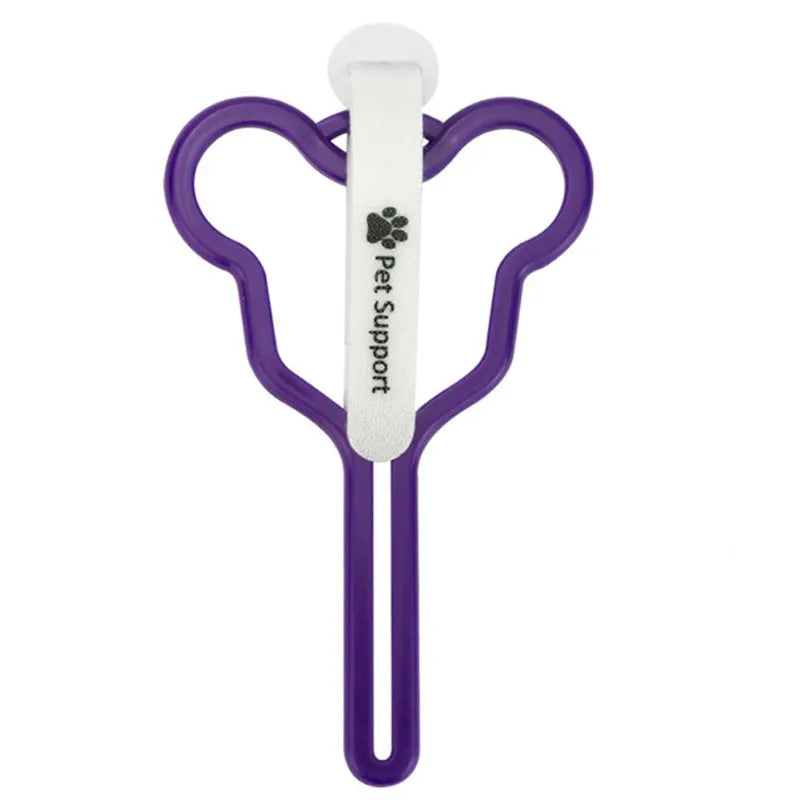 Dog waste bag holder with velcro leash clip in assorted colour options