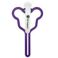 Dog waste bag holder with velcro leash clip in assorted colour options