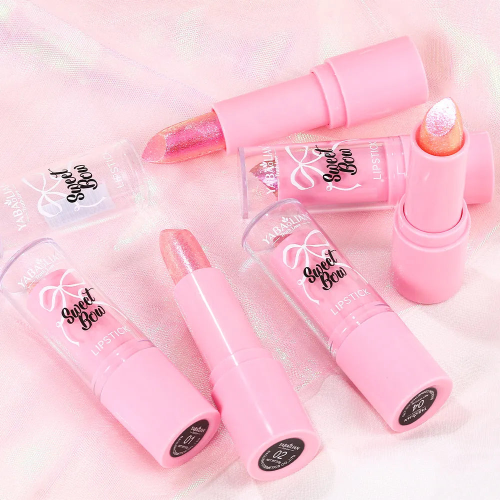 Sweetheart Bow XINGX Diamond Lipstick showing decorative casing with six colour shade options