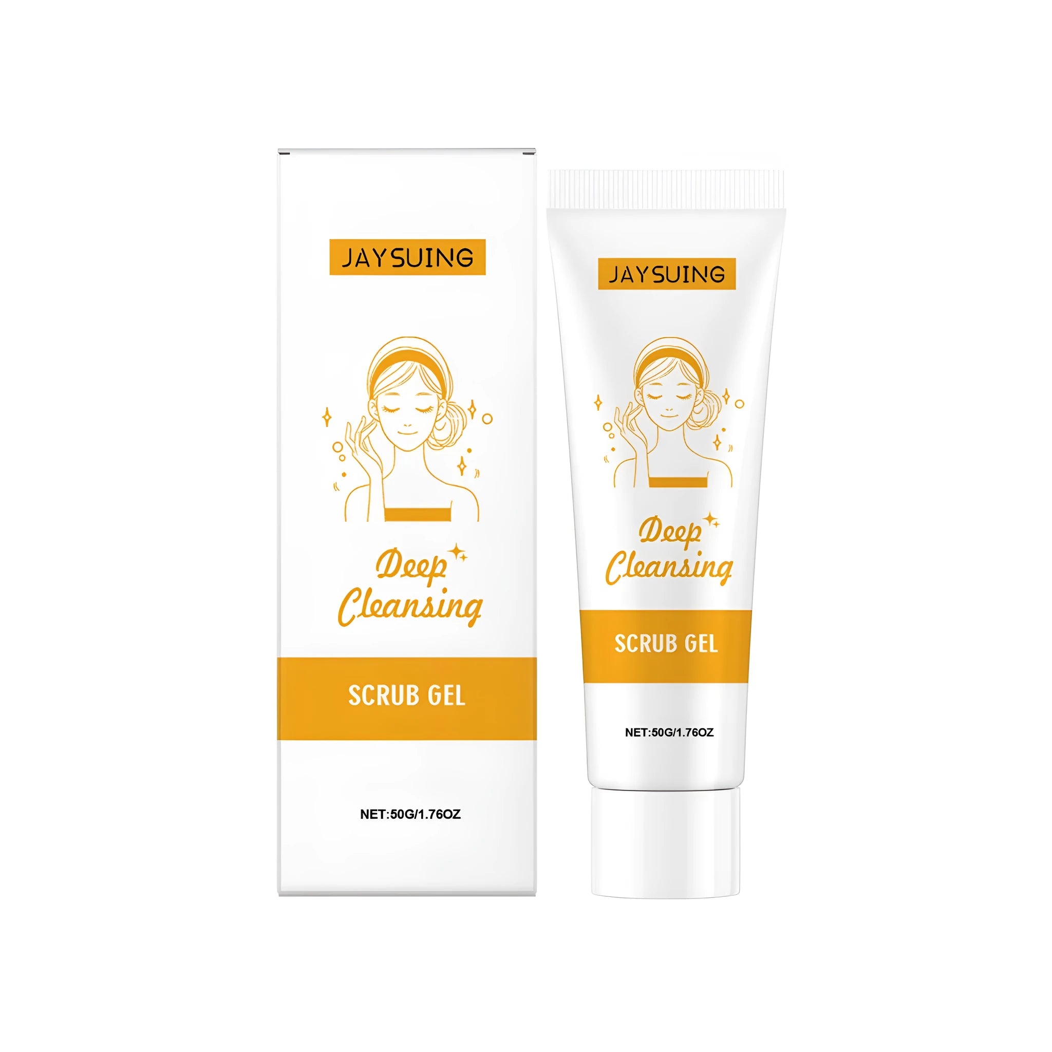 50g tube of Deep Cleansing Scrub Gel with glycerin and botanical extracts.