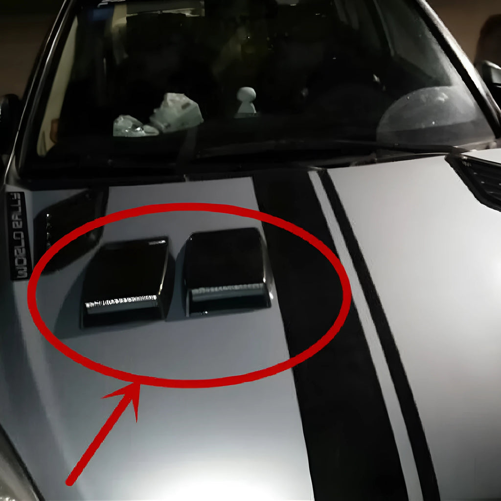 ABS plastic decorative simulation air vent for car interior in black, silver, or white