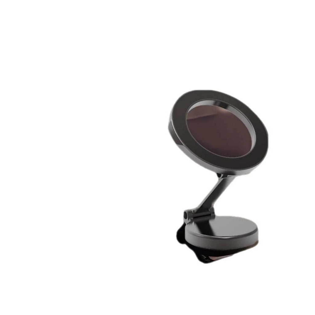Magnetic car phone mount with all-metal construction and foldable design