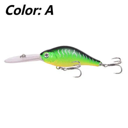Floating Rock Little Fat Man Mino Lure fishing bait showing 10.5cm length and deep diving long tongue board design
