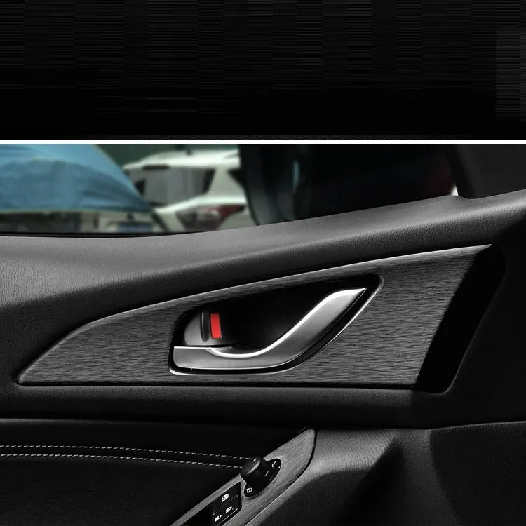 Car interior decorative film sticker kit for dashboard and centre console modification with multiple piece sets