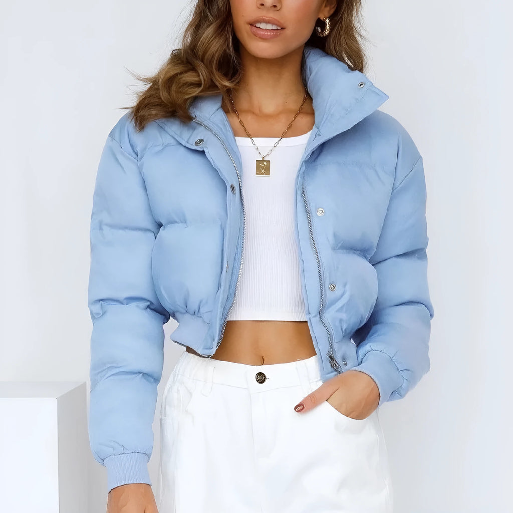 Women's loose polyester leisure jacket in multiple colours with long sleeves