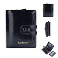 Women's PU leather card holder wallet with polyester lining in multiple colour options