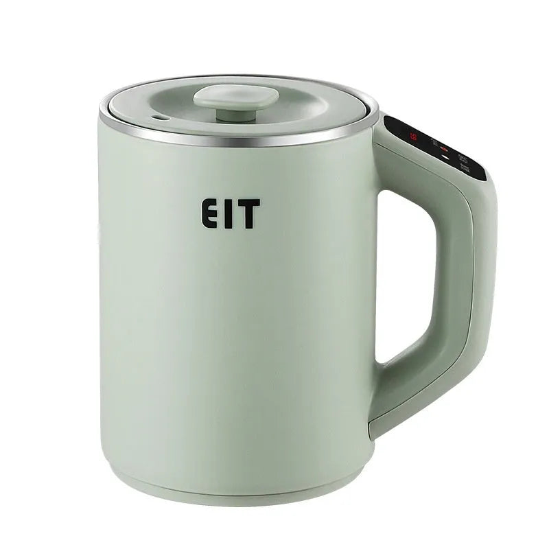 Portable 0.8 litre electric stew cup in white with heating tube and US plug