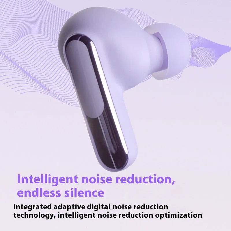 Smart Touch wireless colour screen Bluetooth earbuds in black in-ear design with digital display