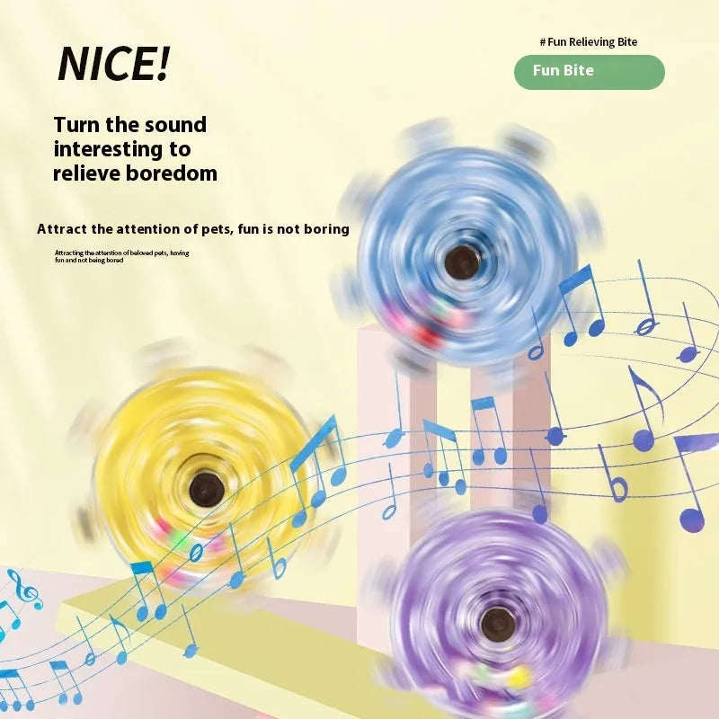 Parrot bite toy 6cm turntable wheel in transparent colour for small and medium parrots