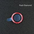 iPhone diamond pattern camera lens protector film in aluminium alloy and tempered glass