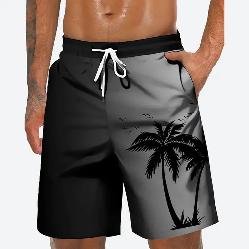 Men's loose fit polyester beach pants in multiple colours for summer leisure and sports activities