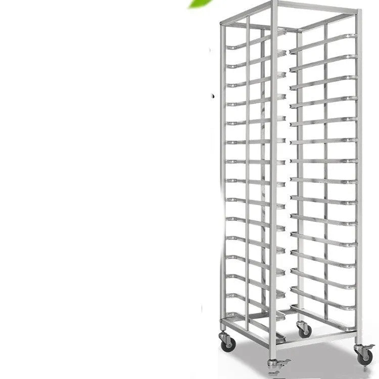 Six-tier stainless steel tray rack for baking with 40x60cm frame size