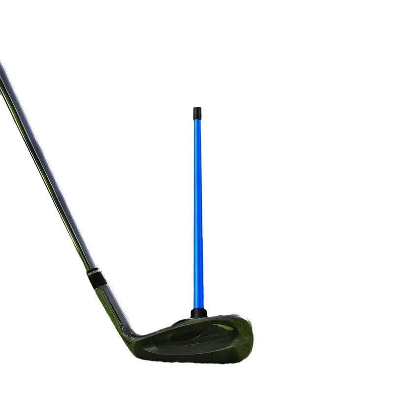 Red and blue aluminium alloy magnetic golf swing trainer with baseball bat alignment bar