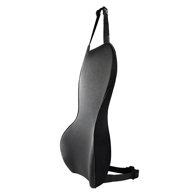 Memory cotton car waist back cushion in black, coffee, grey and off-white colours