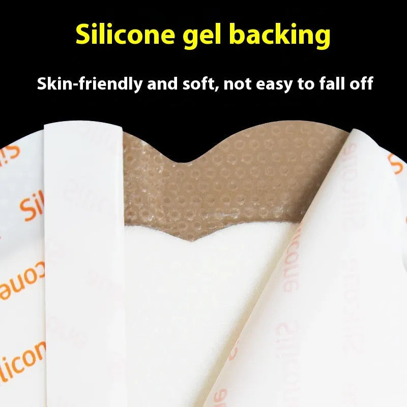 Large skin-coloured silicone gel bedsore prevention sticker for pressure relief