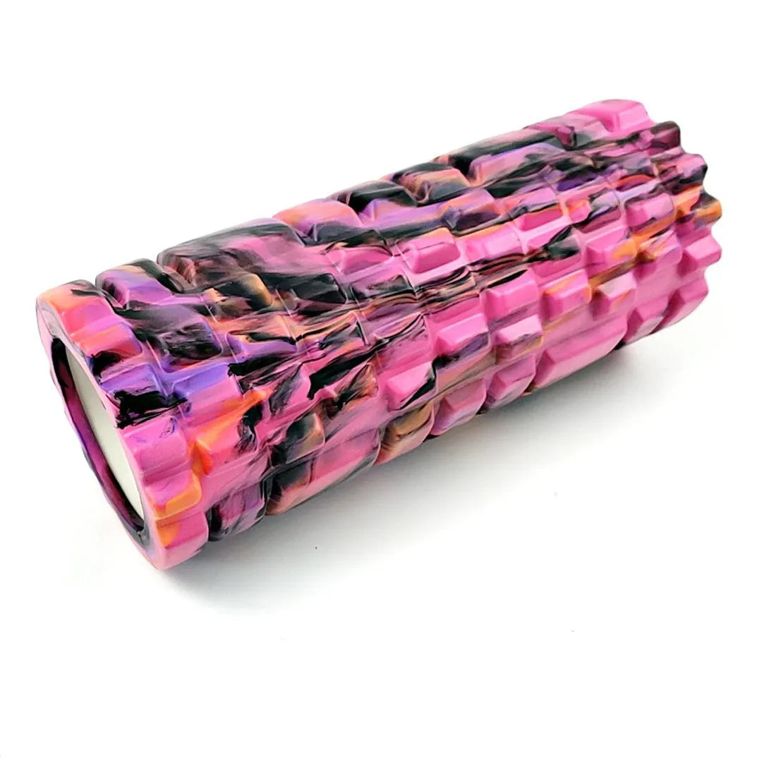 33cm long camouflage pattern EVA foam roller in assorted colour combinations.