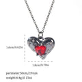 Dark electroplated zinc alloy Halloween necklace with spider bat skull wing pendant options on a regular chain.