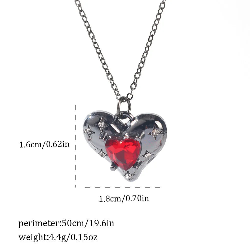 Dark electroplated zinc alloy Halloween necklace with spider bat skull wing pendant options on a regular chain.