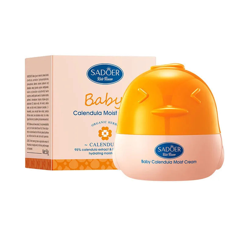 English Marigold Children's Moisturizing Facial Cream 50g tub for universal skin types