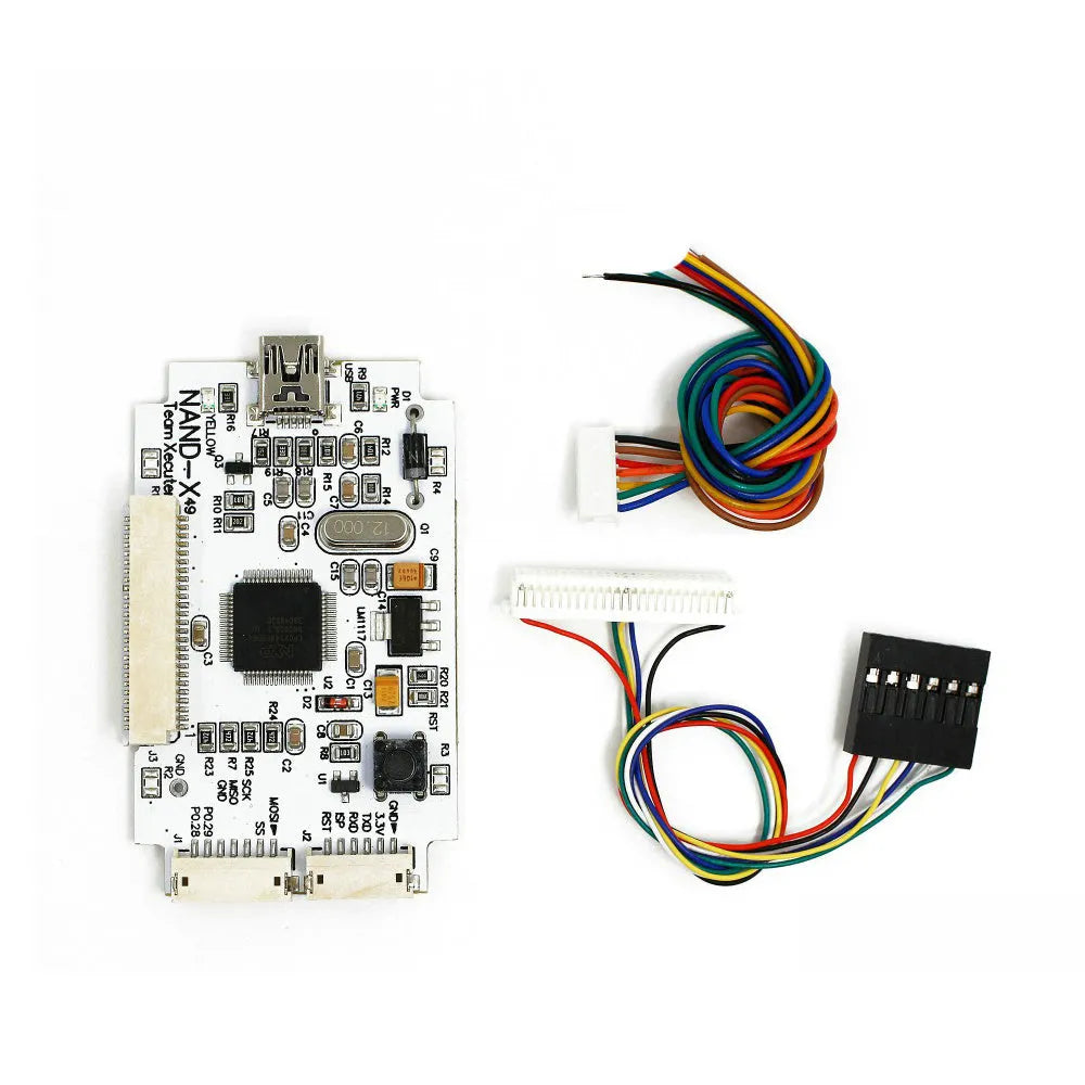 Simplified Xbox 360 brushing and chipping tool kit with USB connector and three pieces.