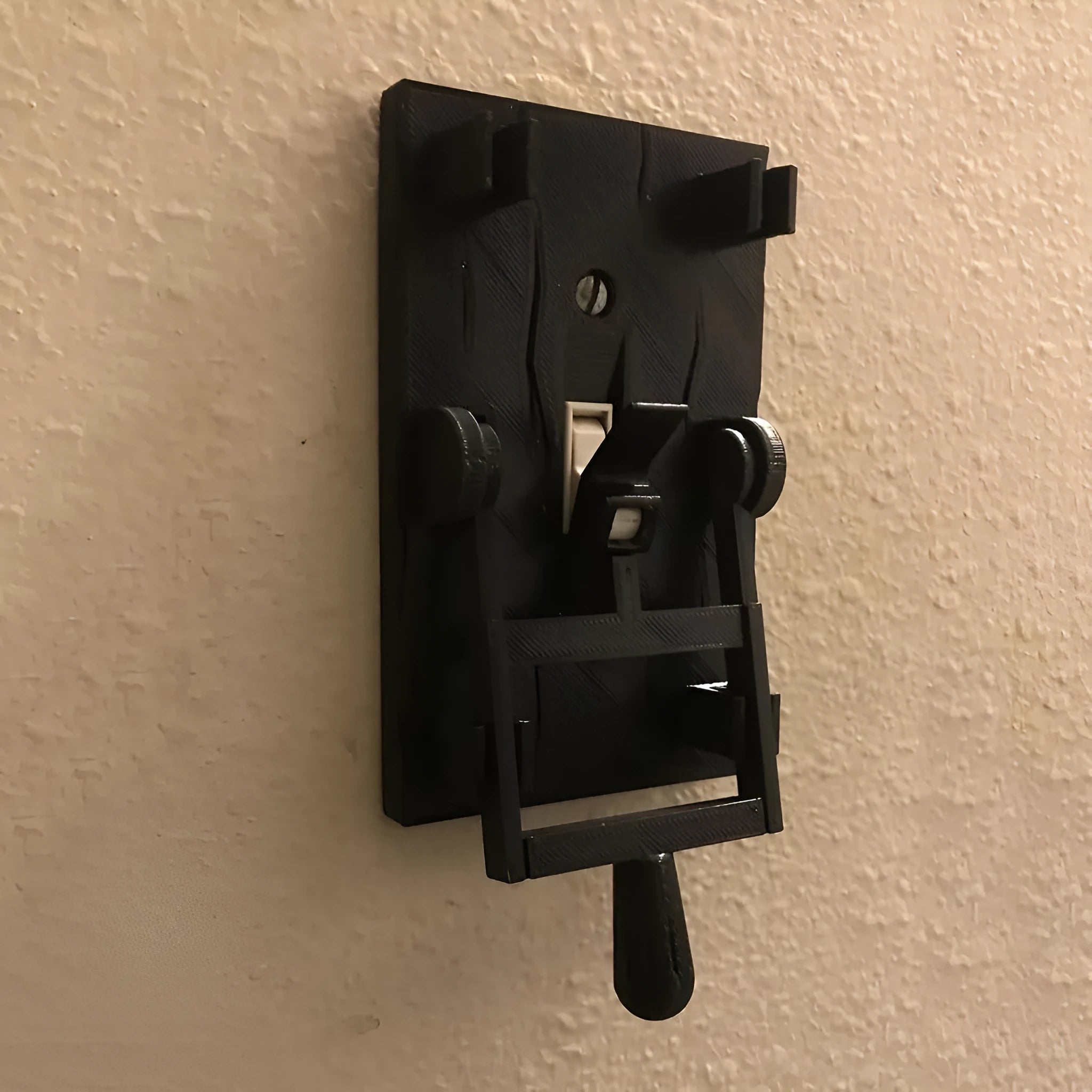 Retro decorative mechanical light switch with exposed installation for wall mounting