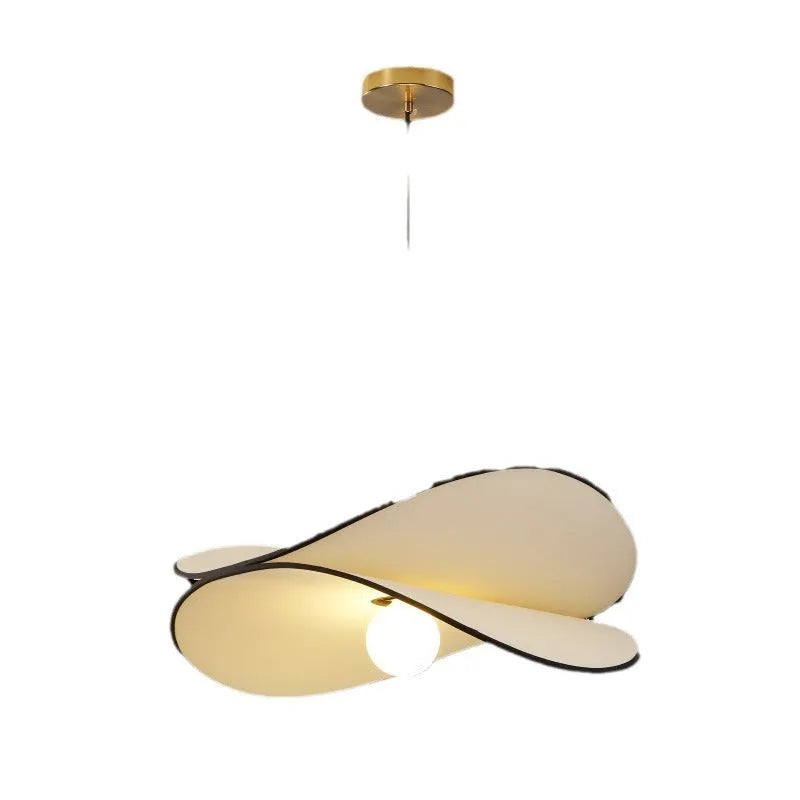French style fabric chip chandelier pendant light in white with three size options