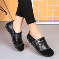 Handmade cow split leather casual flat shoes with Velcro strap in multiple colours