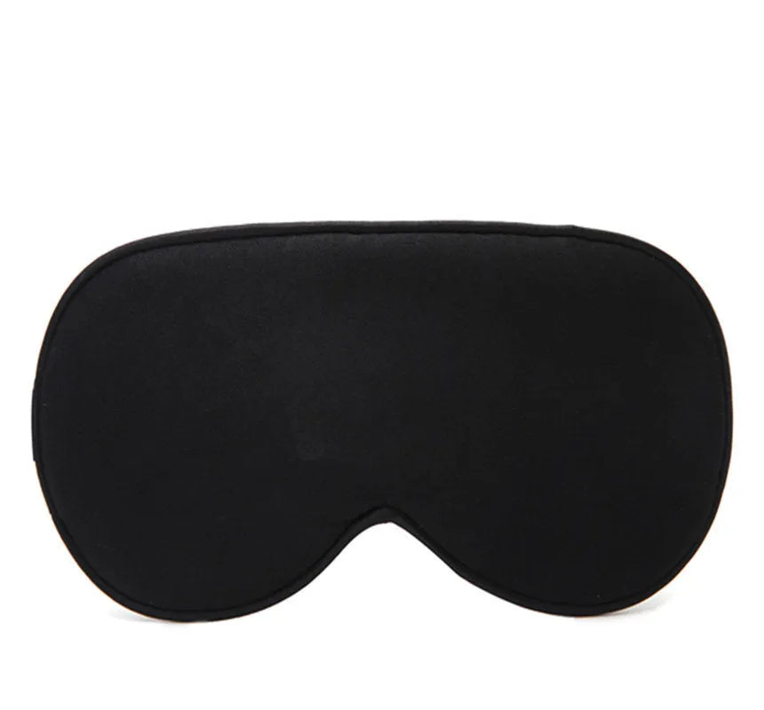 Double-sided mulberry silk eye mask with embroidered printed shading in various colours