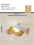 Modern minimalist walnut grain colour ceiling lamp with full spectrum eye protection light for bedroom or study