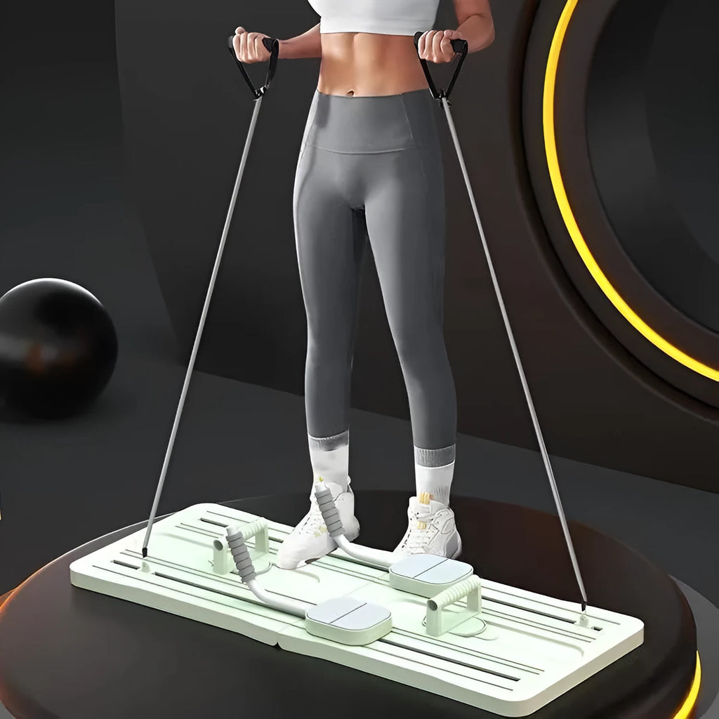 Foldable purple PP belly panel fitness board for abdominal exercises