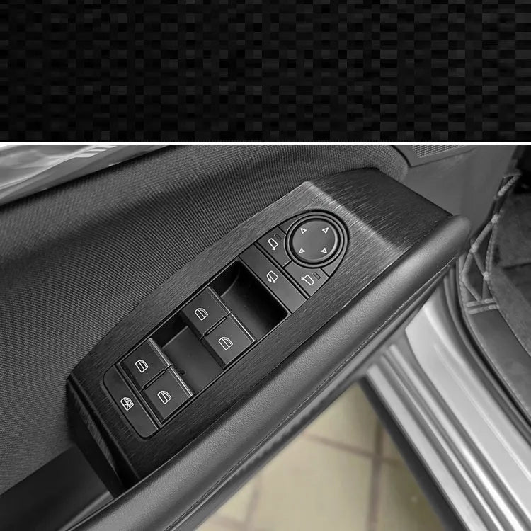 Car interior decorative film sticker kit for dashboard and centre console modification with multiple piece sets