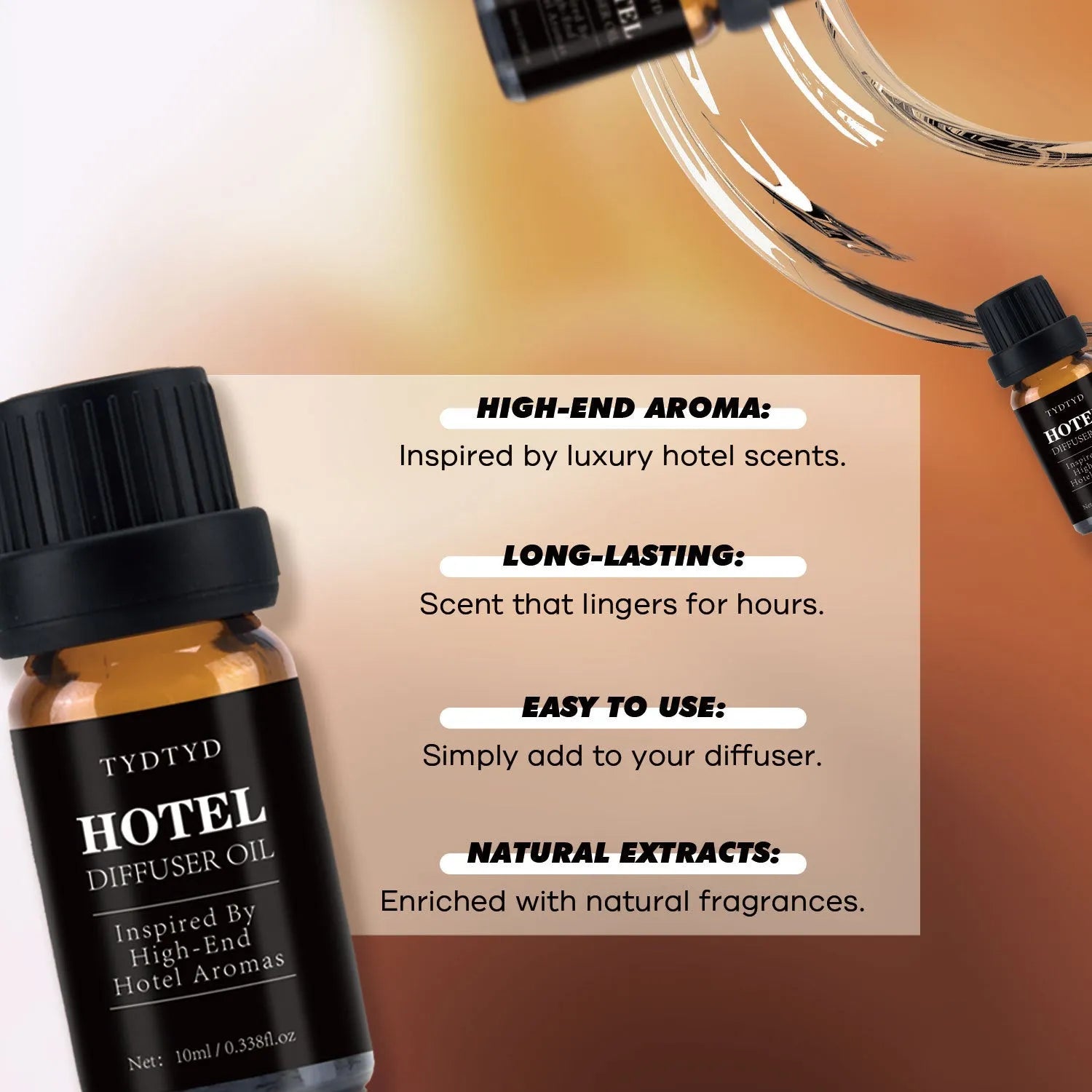 10ml natural plant fragrance essential oil bottle for aromatherapy and home use