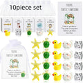 Set of resin pun inspiration greeting cards showing various designs for office gifts and pocket tokens