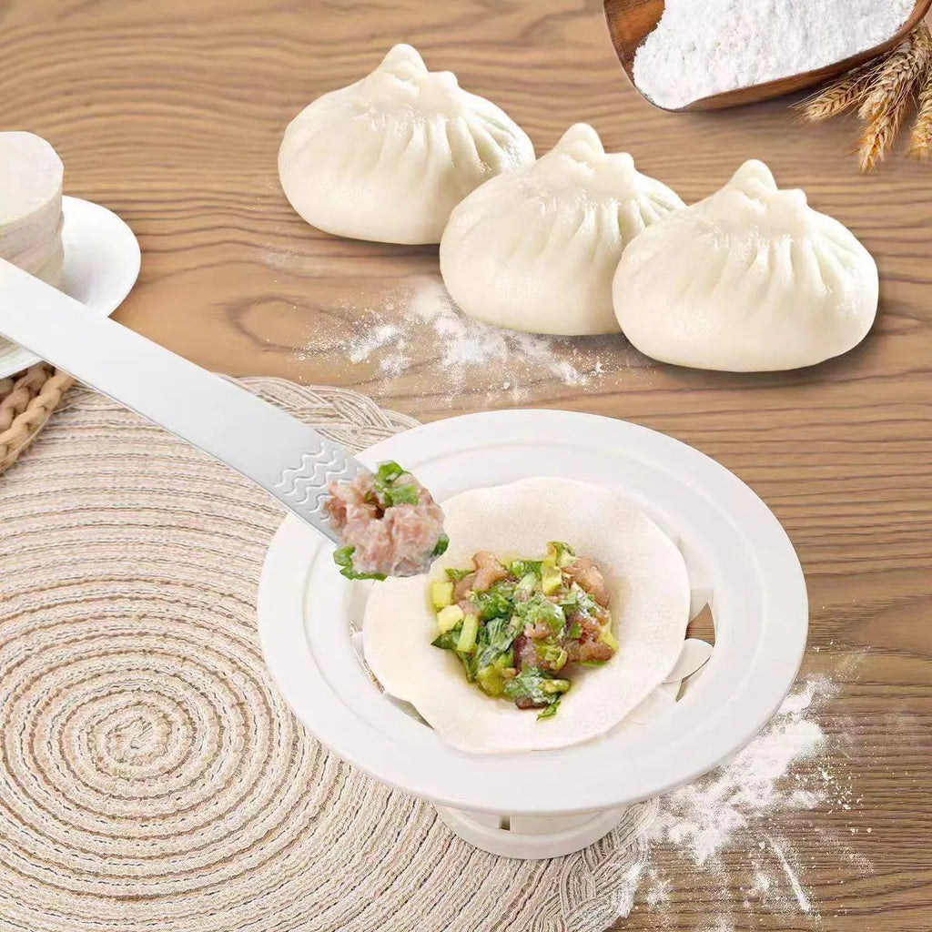 Black plastic Jinkali steamed bun mould four-piece set for shaping baozi and dumplings